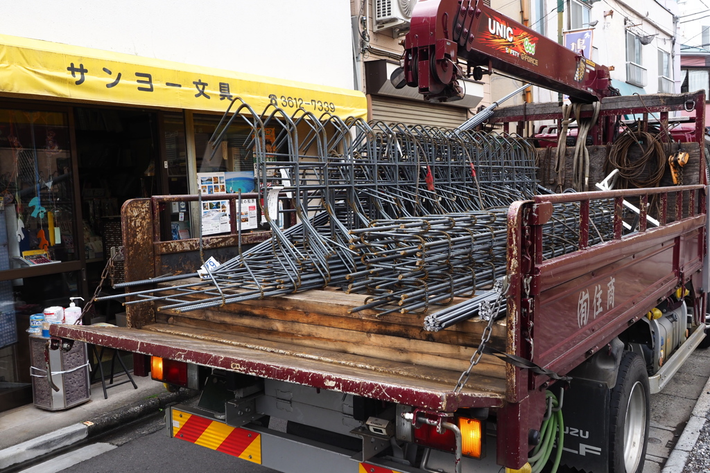 荷台の鉄筋