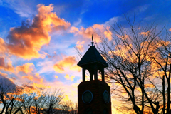 寒の入り夕映え