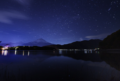 星と富士山