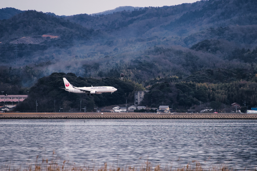 宍道湖と出雲空港