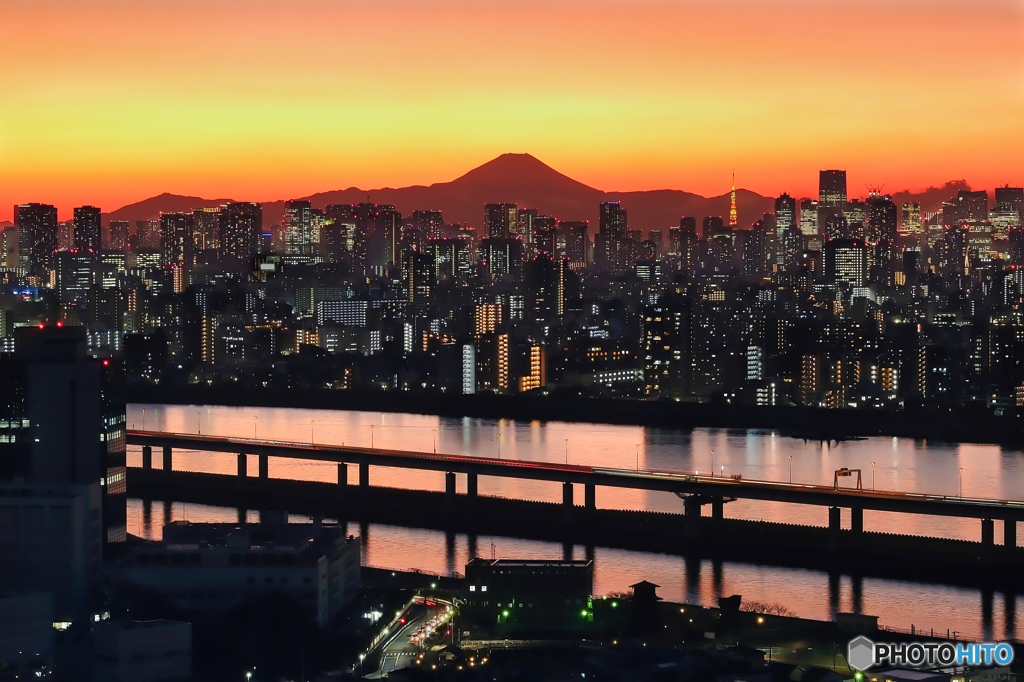 東京の夕焼け