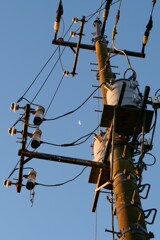 電柱とお月さま