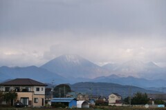 晩秋の男体山