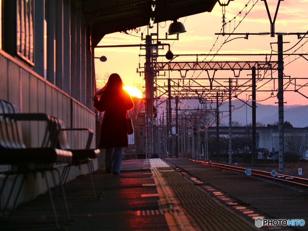 夕陽のスポットライト