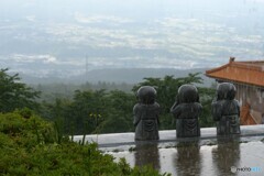  雨が降って来たね