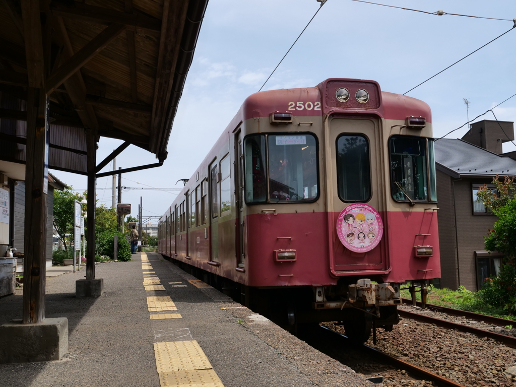 外川駅にて