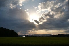 遮られる太陽