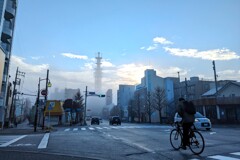 霧晴れる朝