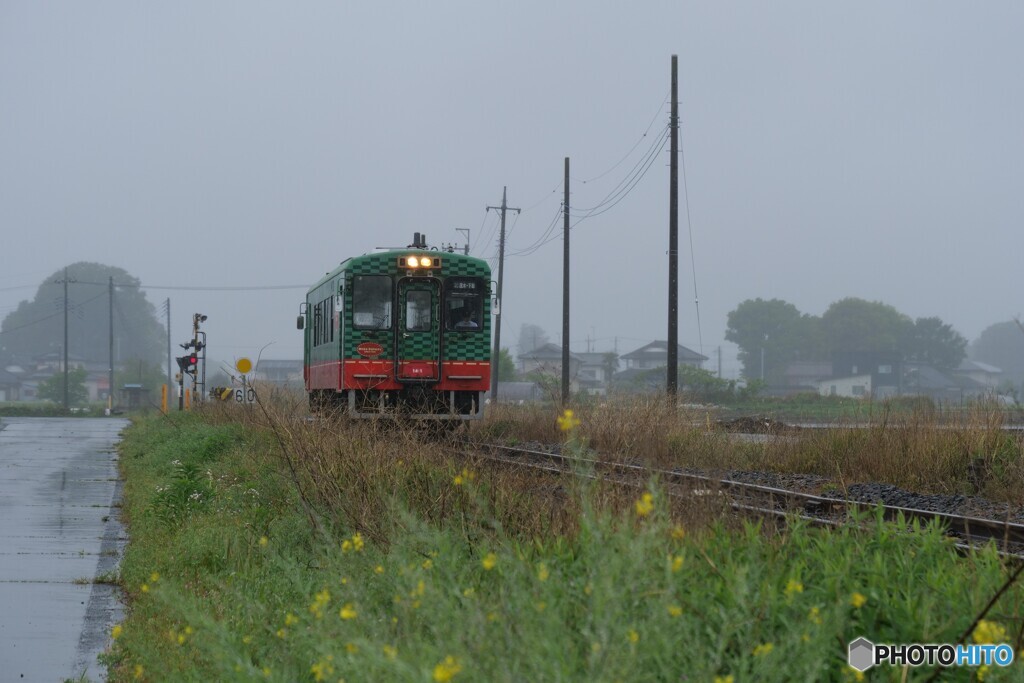 雨の日のローカル線