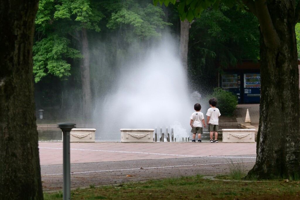 噴水と兄弟