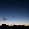 夜明けの月