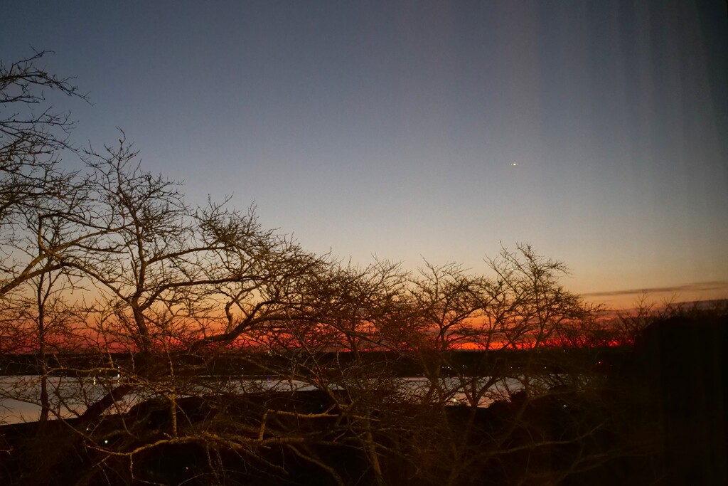 ホテルの窓から見た景色