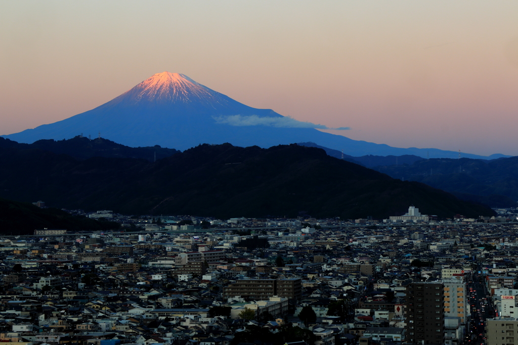 静岡市～薄紅の夕暮れ～