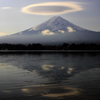 河口湖逆さ富士（冬）～大寒の離れ笠～