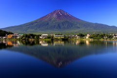 河口湖逆さ富士（夏）～真夏の奇跡～