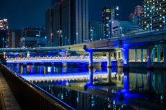 大阪　青い橋