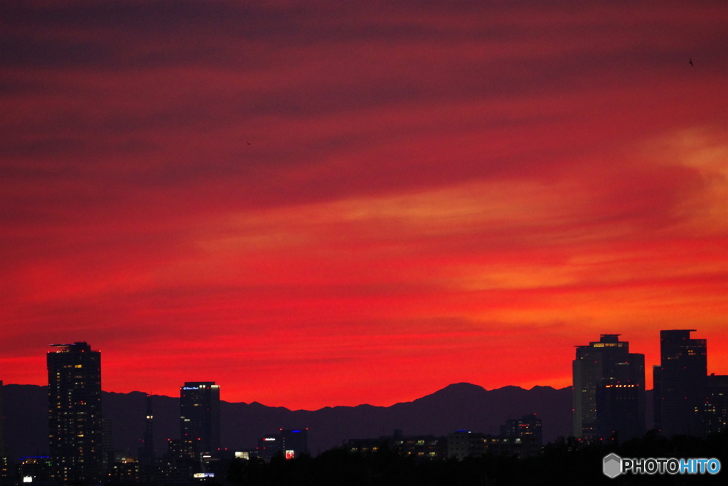 ある日の夕焼け