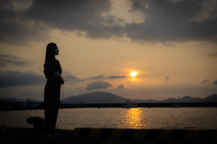 晩夏の夕暮れ