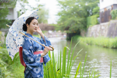 夏の八幡堀