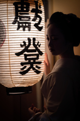 秋の祭りの夜に