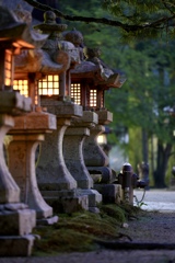 燈篭と消火栓