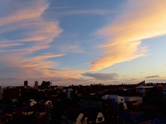 秋空　夕