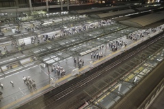 ＪＲ大阪駅　斜め上から