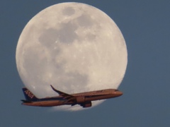 伊丹空港　離陸後旋回