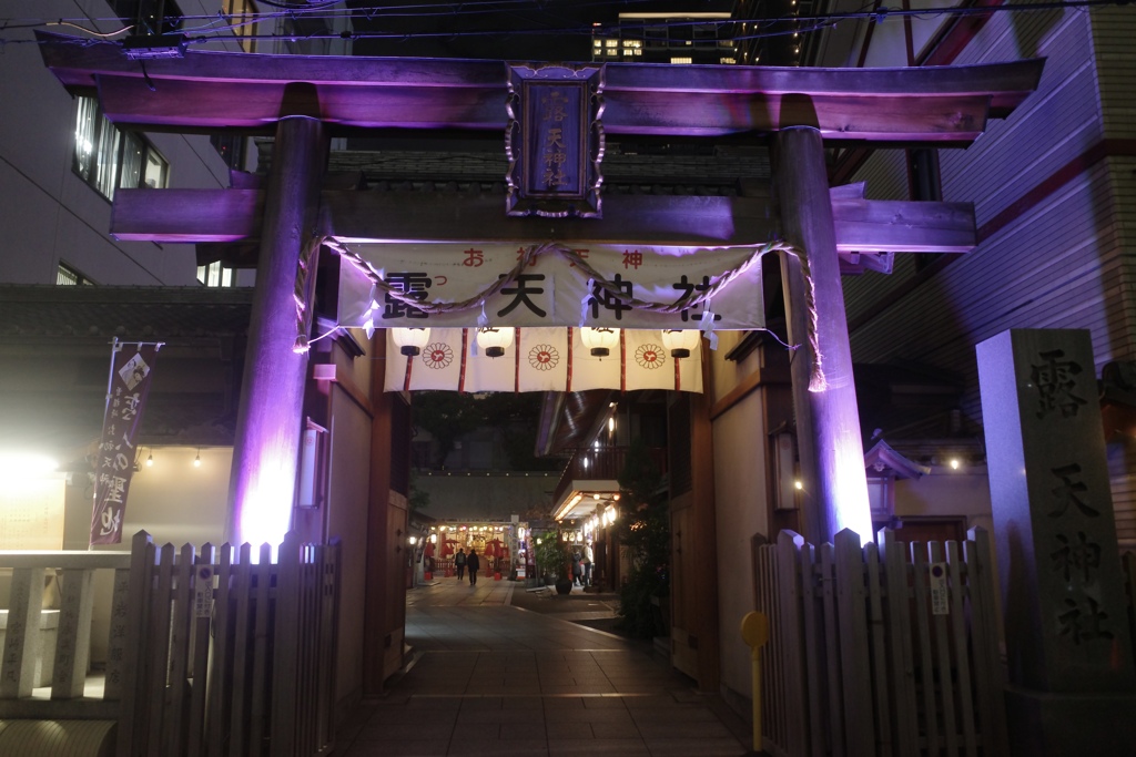 鳥居ライトアップ