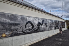 門戸厄神　龍の壁画
