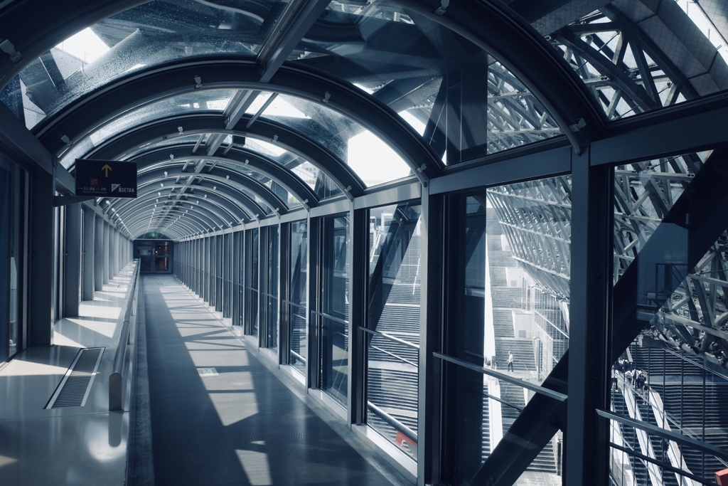 京都駅　空中経路