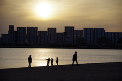 冬の夕暮れ