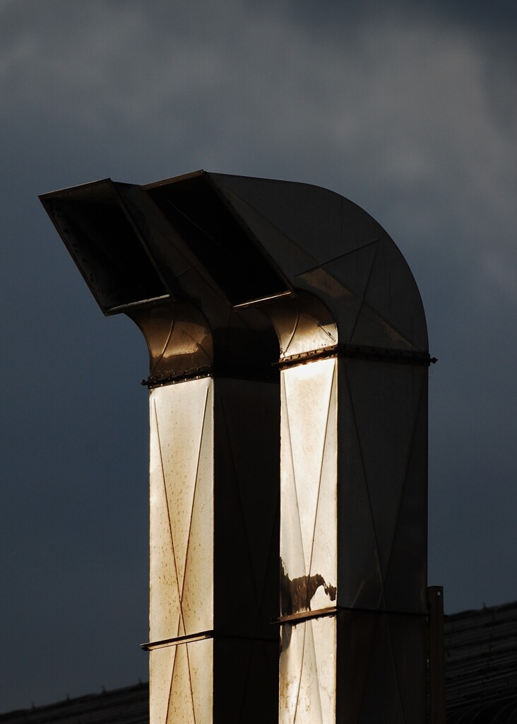 夕暮れ手前　西日