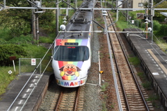 伊予三芳駅　通過