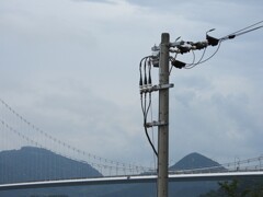 送電網　そして　鋼線