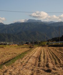 刈田　石鎚連峰