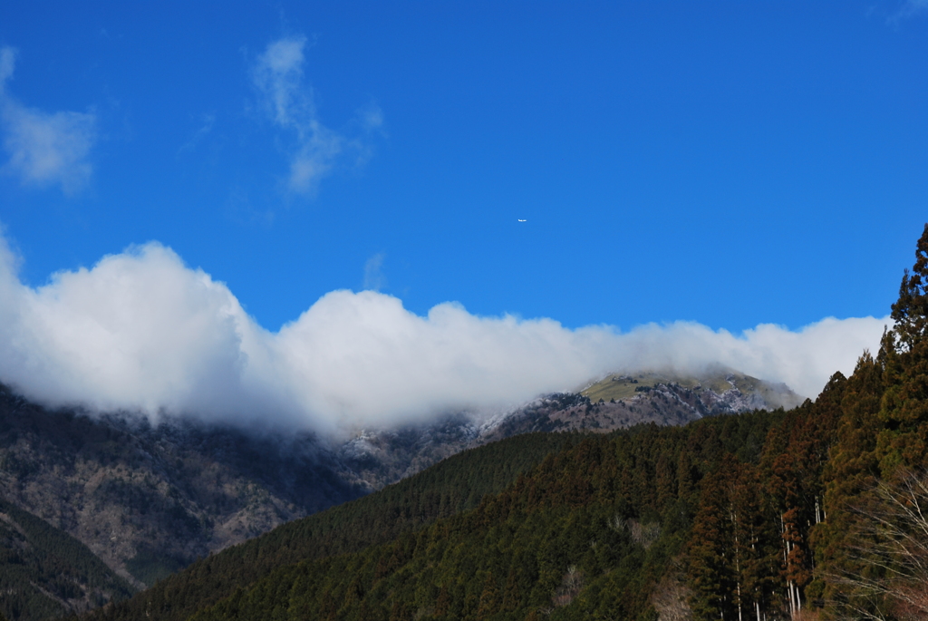 笹ヶ峰方面　西方航空路
