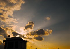 寒波　夕暮れ時