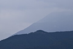 寒気　扇山稜線