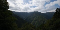 四国山地　夏の終わり頃
