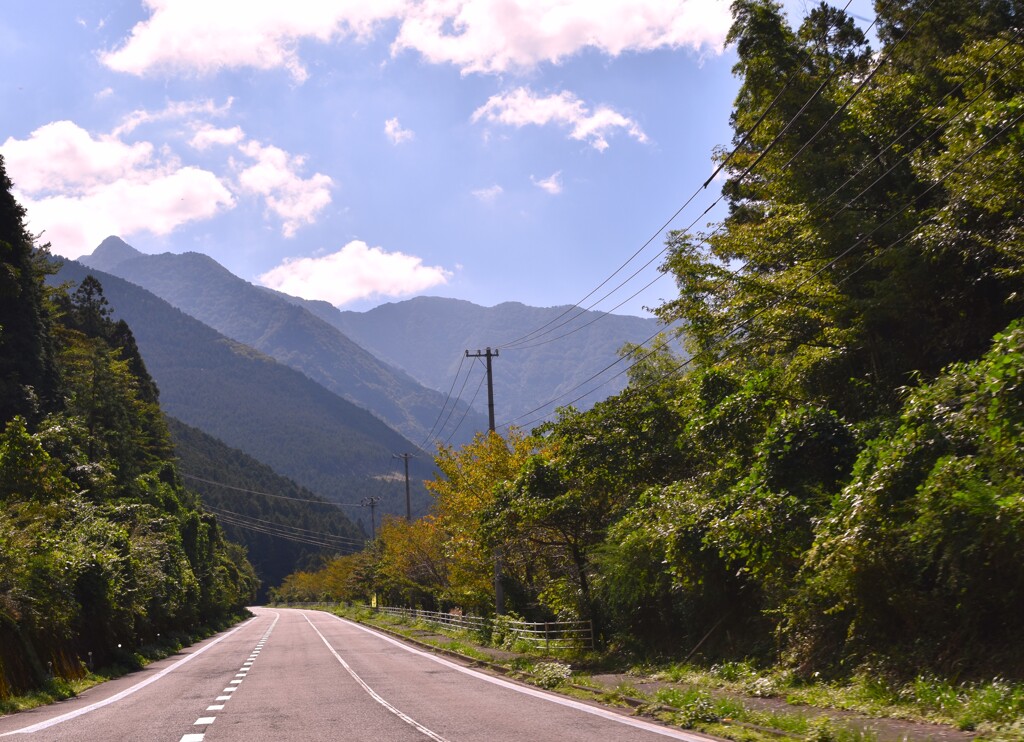 寒風山隧道　手前