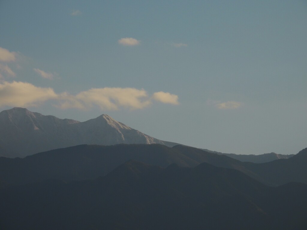 石鎚連峰　二ノ森方面