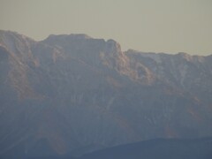 石鎚連峰　西日