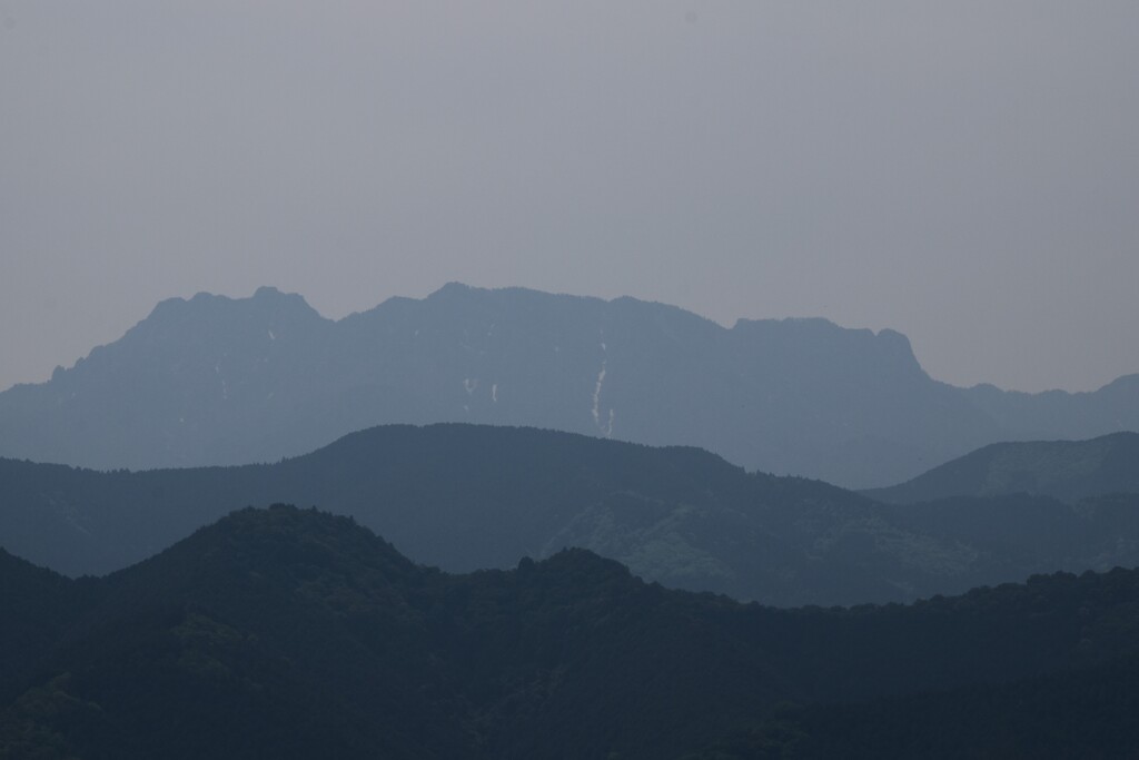 石鎚連峰　残雪