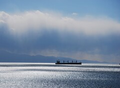沖合　雪　伊予灘