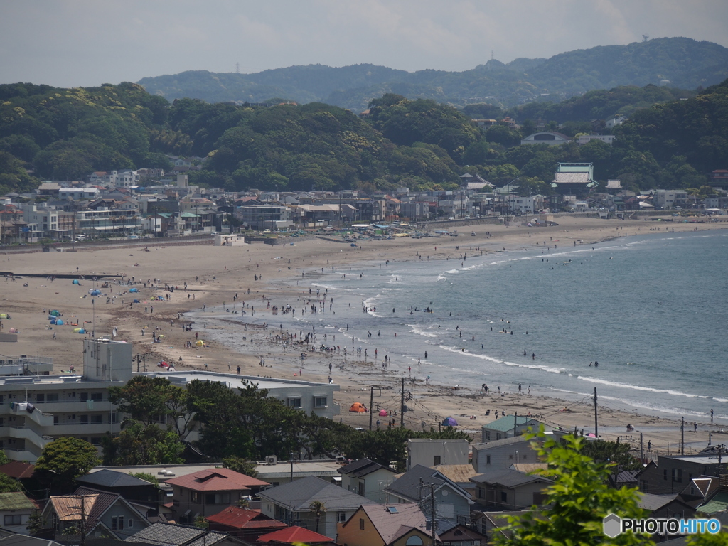 鎌倉から海を望んで