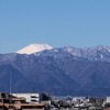 関東平野の富士山
