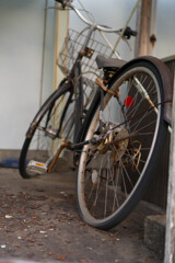 錆びた自転車