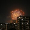 ② 遠くで花火が・・・