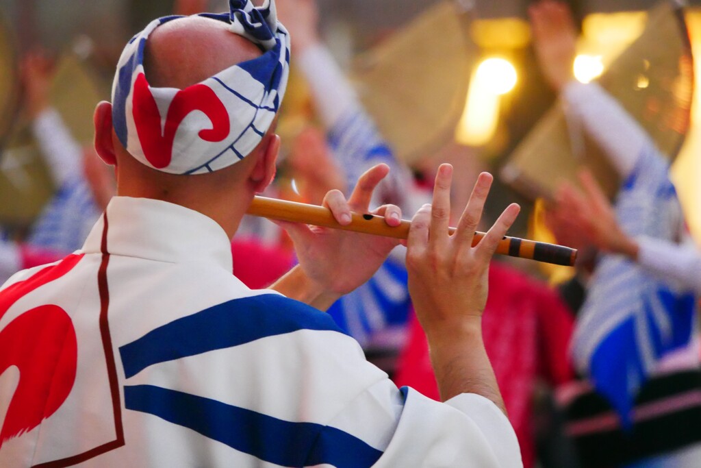 阿波踊りに欠かせない「篠笛」です。